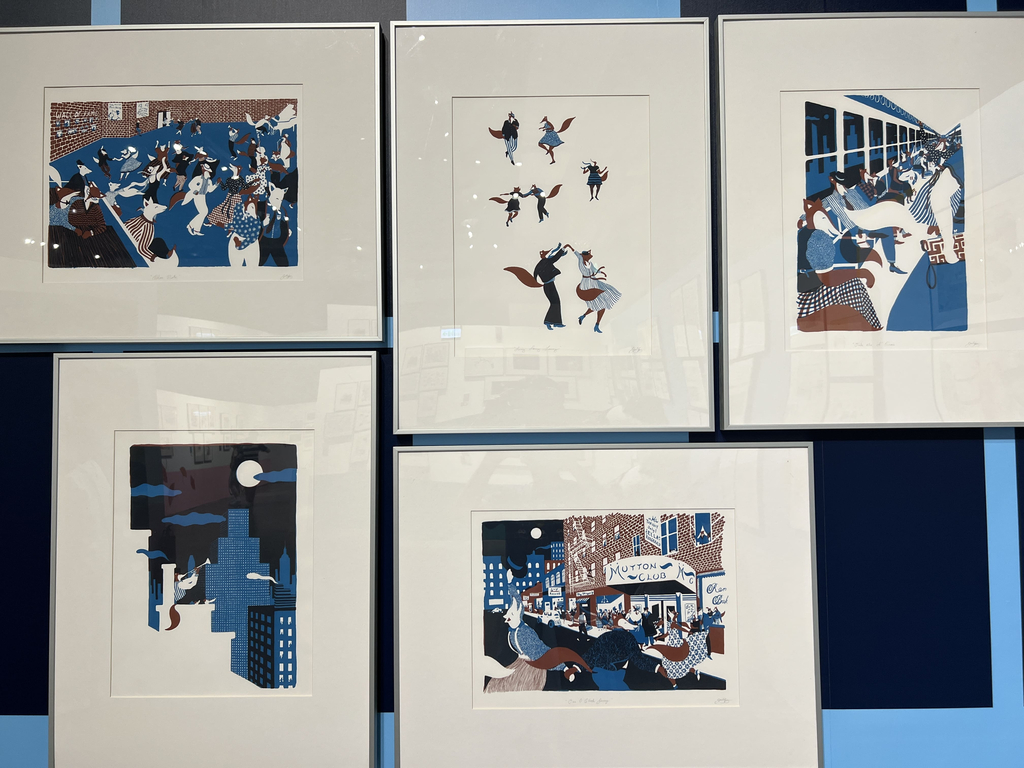 《城市的軌跡》  美國 Junli Song(宋君立）絲網印刷.jpg - 展覽藝術用