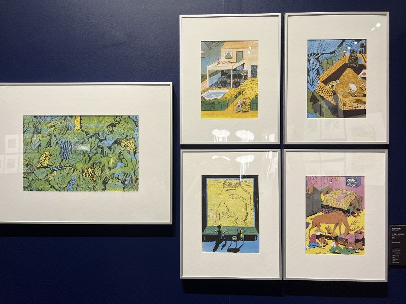 《都是綠色的！》 德國 Katrin Stangl  墨水、數位編輯.jpg - 展覽藝術用